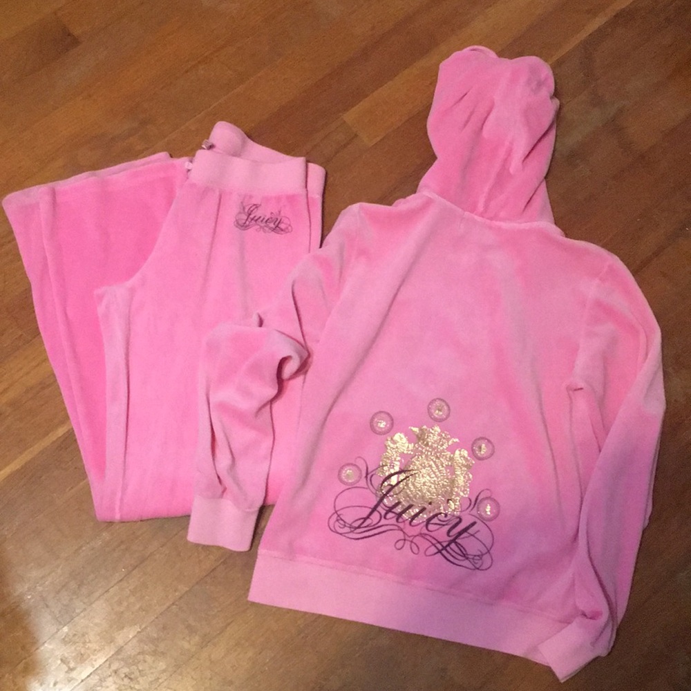 💕Bubblegum pink Juicy track suit💕